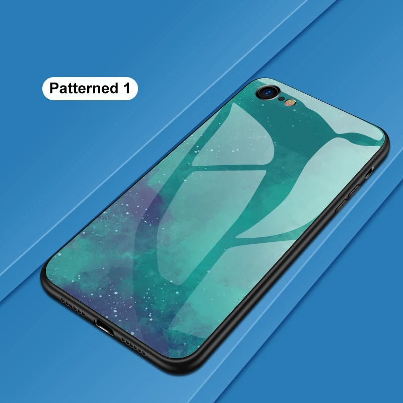 Pattern 01 Для OnePlus 7 T 7 T Pro Чехол 9H закаленное стекло роскошный красочный чехол для телефона для Oneplus 6 6T Coque 1+ 7 7 T Pro Funda - Цвет: Pattern 01