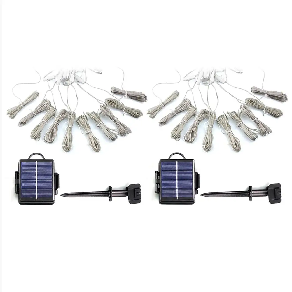 

Solar LED String Light Outdoor Courtyard Waterproof LED for Party Wedding Decor Ground Insertion and Wall Installation