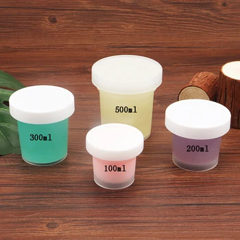 

10pcs High quality ice cream box can be frozen dessert cups round cake plastic cup 100ml/200ml/300ml/500ml round cup with lid