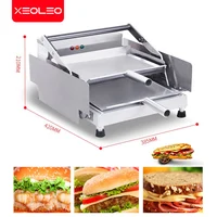 XEOLEO Baking Making Machine Burger Maker Commercial Double Layer Stainless Steel Hamburger Baker Home Appliance Food Processor 2