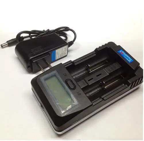 TrustFire TR-011 цифровой Intelligent Lithium с Батарея Зарядное устройство ЖК-дисплей Дисплей Мощность Дополнительный внешний аккумулятор с 2 слота USB Порты и разъёмы для 18650 14500 26650