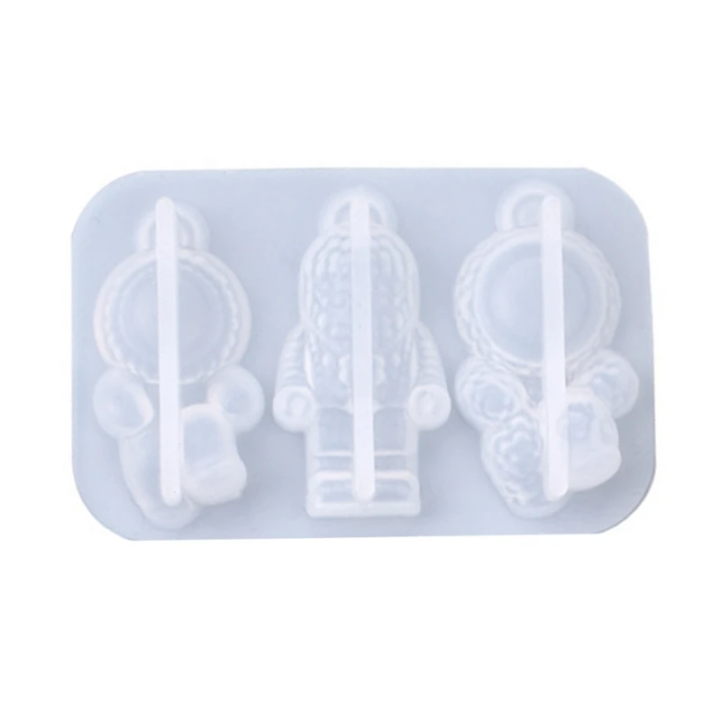 

Crystal Epoxy Resin Mold Astronaut Key Pendant Silicone Mould DIY Jewelry Tool AXYD