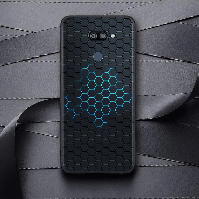 Фото Автомобильное углеродное волокно для LG K22 K71 K61 K51S K41S K30 K20 K50S K40S Q60 V60 V50 V40 V35 V30 G8 ThinQ Black чехол для телефона №3
