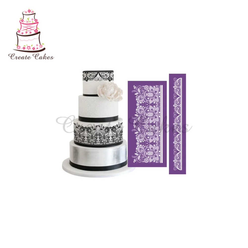 

Royal Court Style Lace for Cake Design Fondant New Design Cake Mesh Stencil Lace Mold Fabric Stencils Decorating Baking Tools