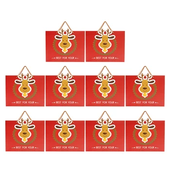 

10pcs Christmas Gift Packing Bag Portable Gift Storage Pouch Gift Tote Bag Red Party Supplies