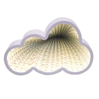 

New 3D Creative Cloud Stars Cute Heart Night Light Led Decor Lamp Novelty Mirror for Kids Baby Good Gift Decoration