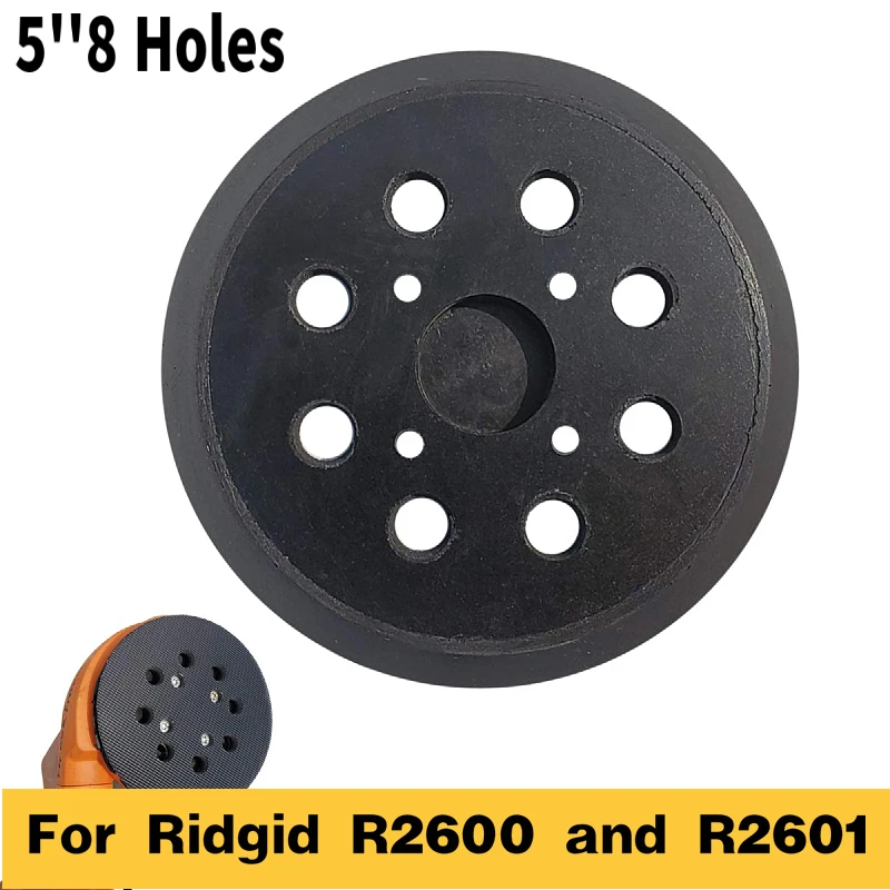 5 Inch 8-Hole Hook and Loop Replacement Sanding Pad for Ridgid R2600 and R2601 Backing Plate Random Orbit Sander Car Polisher car polishing pad,car polish pad,car polishing sponge,polishing sponge set,polishing wheel disc,polishing wheel kit