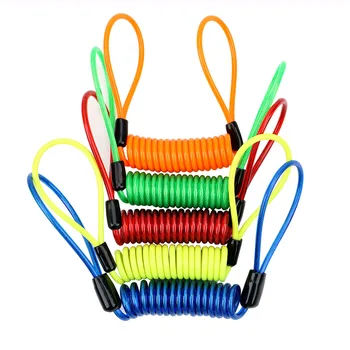 

LEEPEE Anti-Theft Cable Wheel Disc Brake Bag Security Anti Thief Alarm Disc Lock Alarm Locks Reminder Spring Cable 120cm