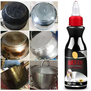 

100g New Magic Stainless Steel Cleaner Metal Surface Rust Remover Kitchen Pot Bottom Dirt Cleaning Ultra Effective Non-toxic