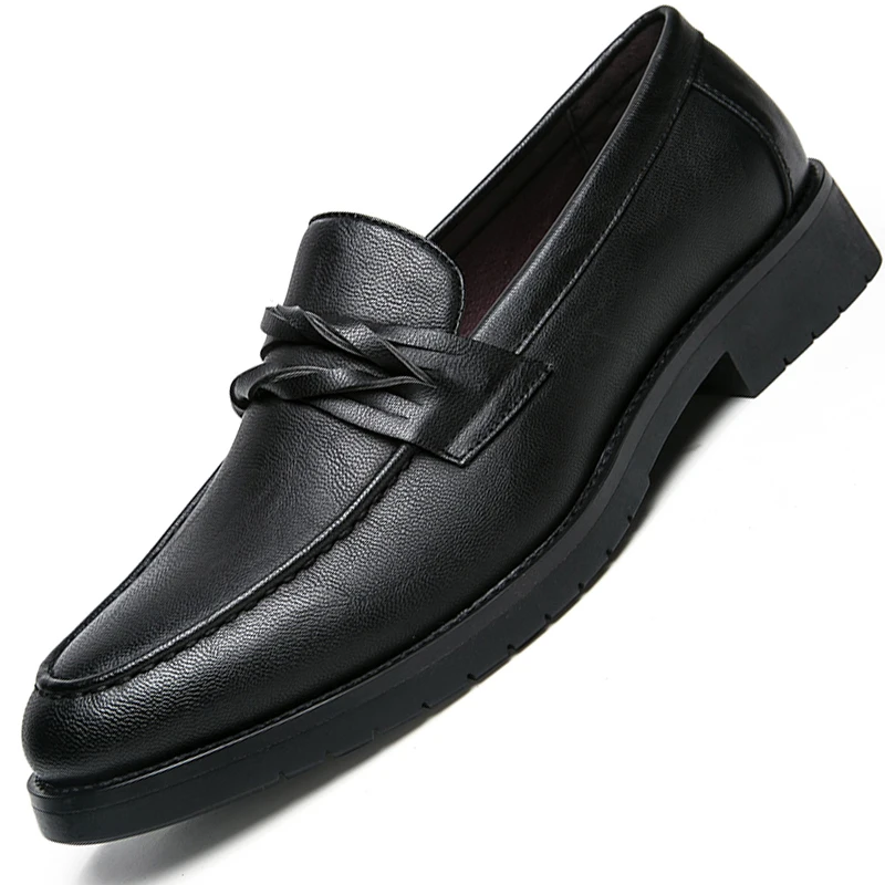 Модельные туфли; Мужская обувь; Мужская Удобная обувь; роскошные дизайнерские туфли; классические модные кожаные туфли без застежки; цвет коричневый, черный