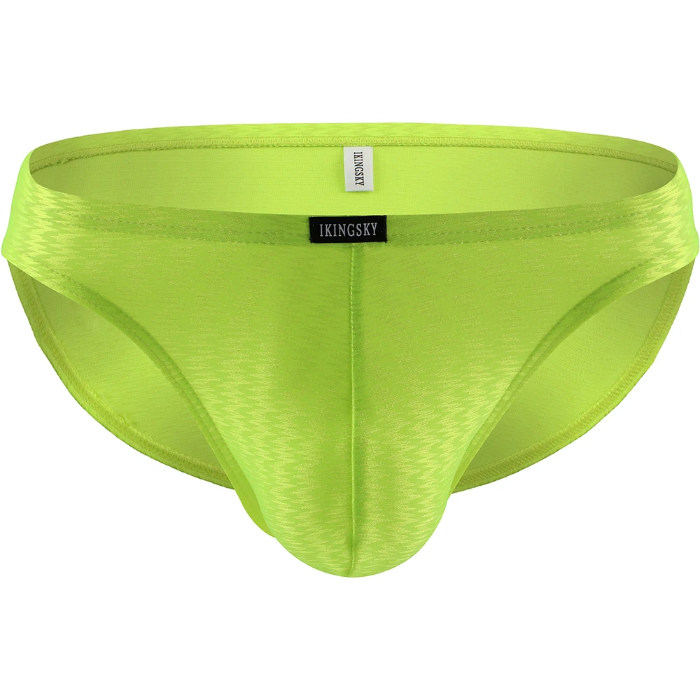 Clothing iKingsky Men's Shining Briefs Big Pouch Underwear Soft Bluge