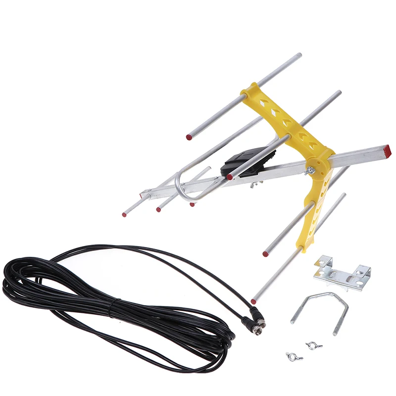 1pc 100Mile 8 Yagi Antenna 10dB Long Range UHF/VHF/FM wifi signal amplifier
