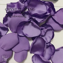 Лавандовые лепестки для свадеб мягкий цветок девушка Лепестки розы Детские душевые 100 шт./лот