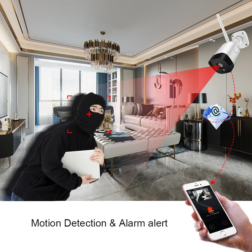 Gadinan 1080P 720P Wifi уличная IP камера водонепроницаемая 2MP Беспроводная двухсторонняя аудио запись на карту tf P2P металлическая камера безопасности