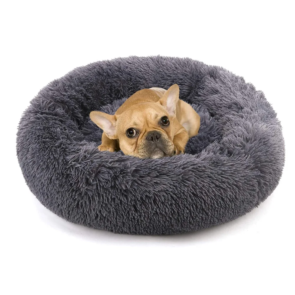 Round Dog Bed Removable Cushion Dog Beds Large Winter Dogs Round