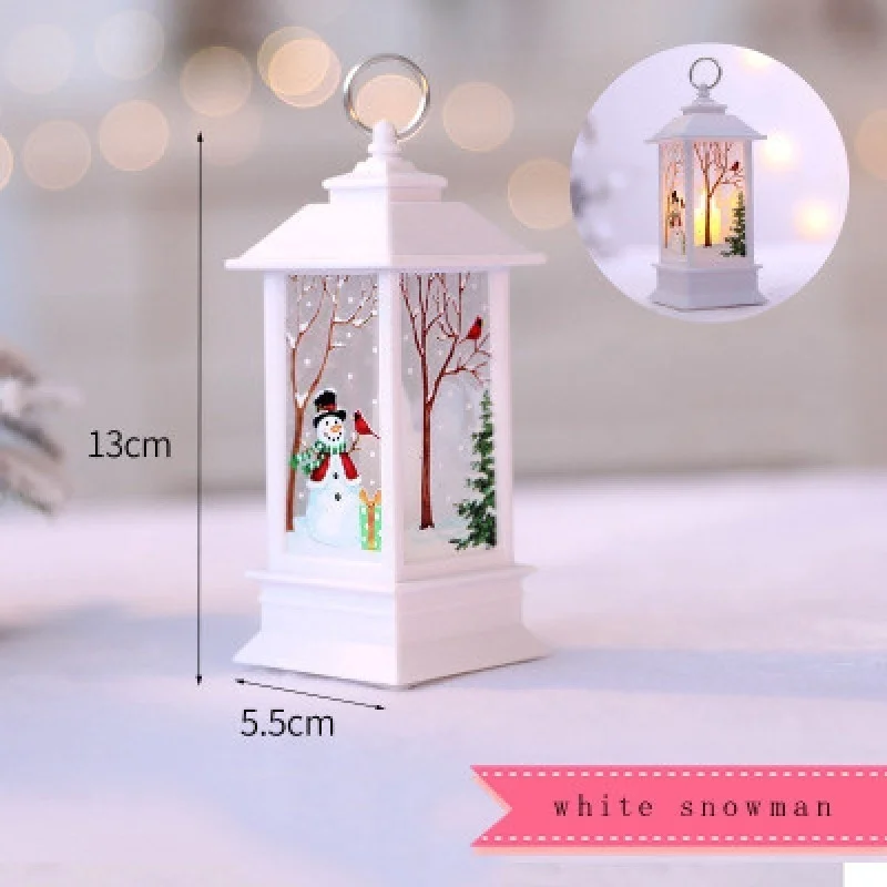 Рождественское декоративное освещение для дома новогодние вечерние Снеговик Золотой Лось Ангел Фея свет светодиодный фонарь