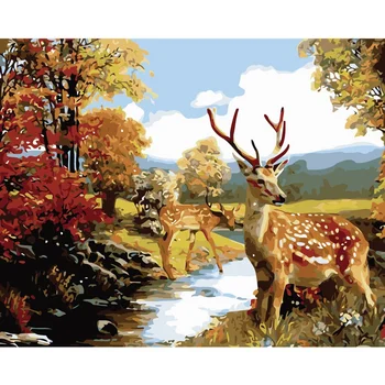 

DIY Digital Painting By Numbers Kits Acrylic Color Drawing By Numbers For Children Unique Gift