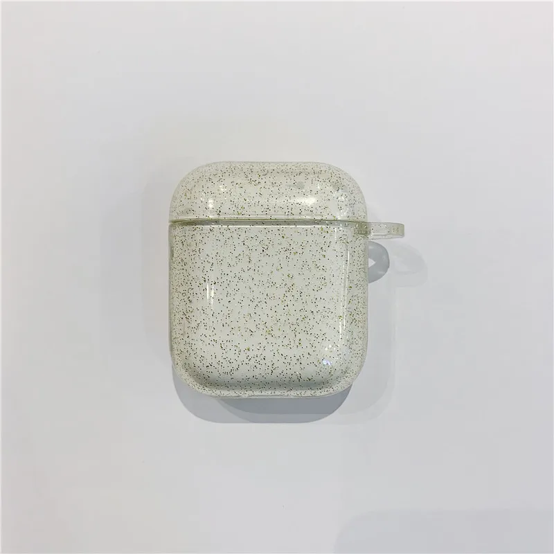 Защитный блестящий чехол для Airpods, прозрачный жесткий чехол для Airpods 1 2 - Цвет: -4
