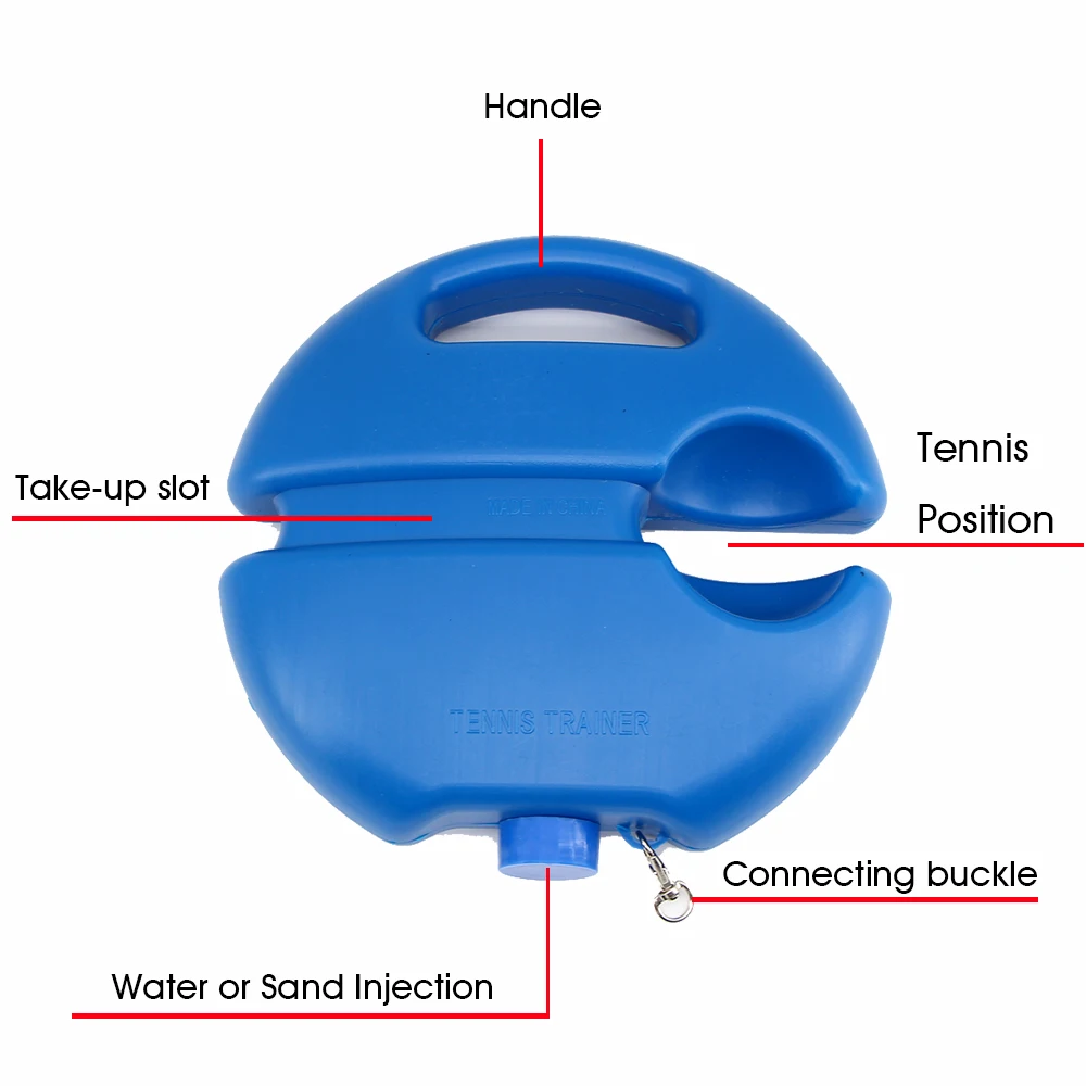 WELKIN Tennis Training Device with Ball Single Training Device Practice Tennis Self-learning Rebound Sparsring
