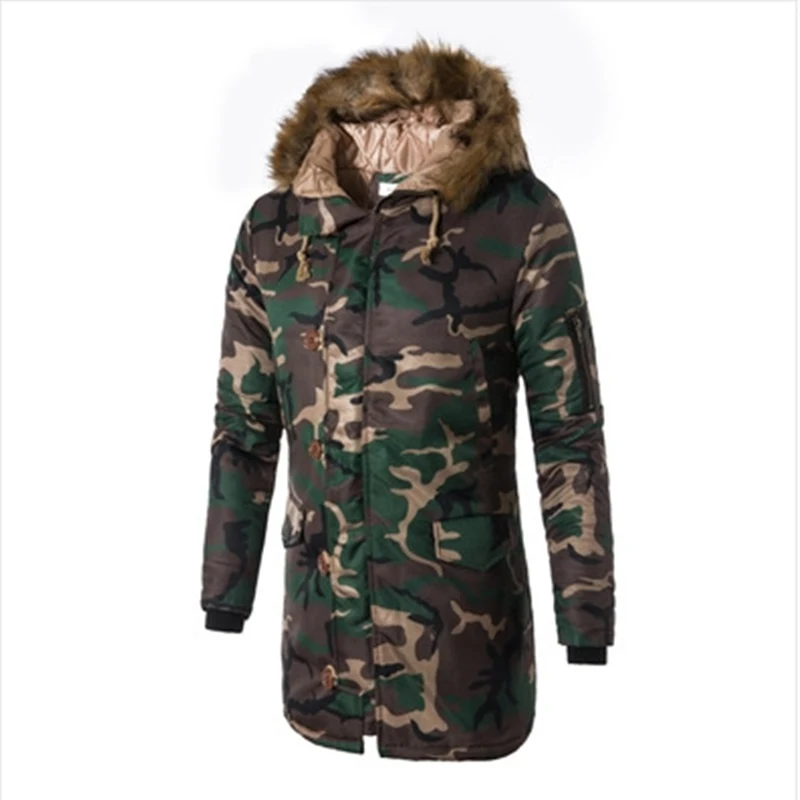 Brand Clothing Men Down Jacket Men‘s Winter Coats Parkas Stylish Thick Warm Goose Feather Custom Parkas Camouflage 5XL