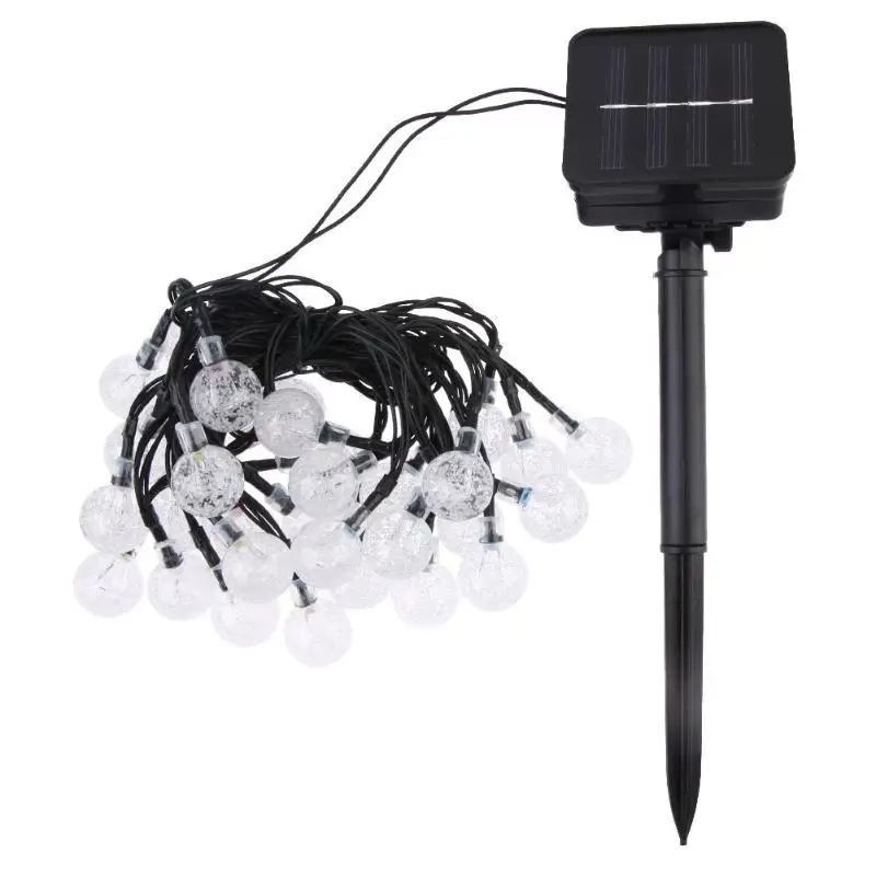 

6.5m 30LED Solar Bubble Ball Fairy String Light Waterproof Yard Decorative Lamp with Higher Energy Conversion Rate