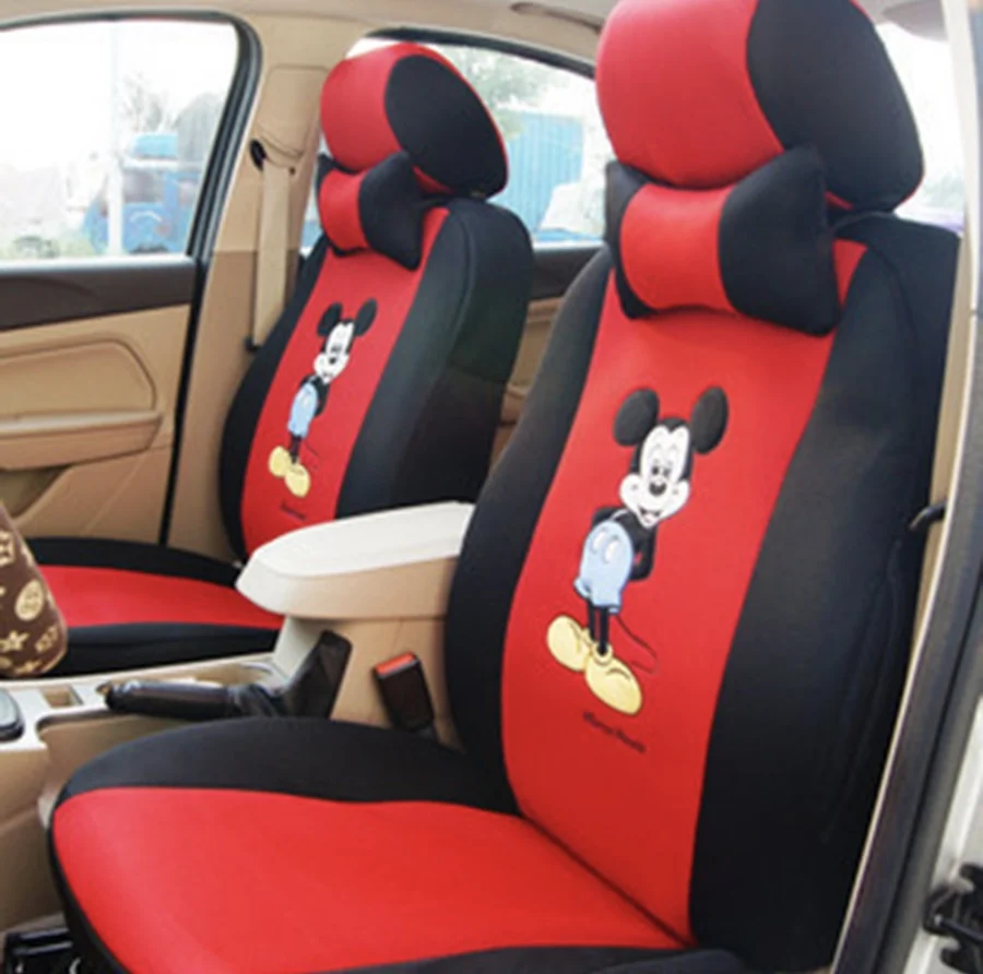 Full Sets Front And Back Seats Cover Universal Fit Most Car Auto Seat Protector Breathable Interior Cushion Accessories for Girl