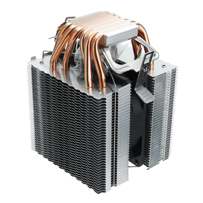 

6 Heat Pipe 4 Wire Single Fan Without Light Cpu Fan Cpu Heatsink For Intel 775/1150/1155/1156/1366 For Adm All