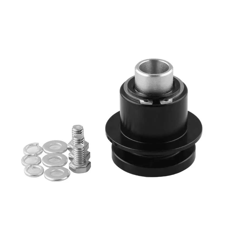 Модификация автомобиля 360 градусов 3-hole рулевое колесо Quick Release Черный Авто быстрый выпуск рулевое колесо оснастка