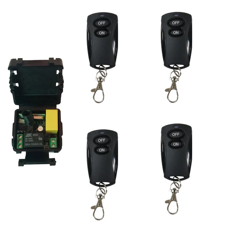 

Universal 433mhz 220 v 1 ch RF wireless radio remote control lighting switch receiver+ transmitter 10A relay