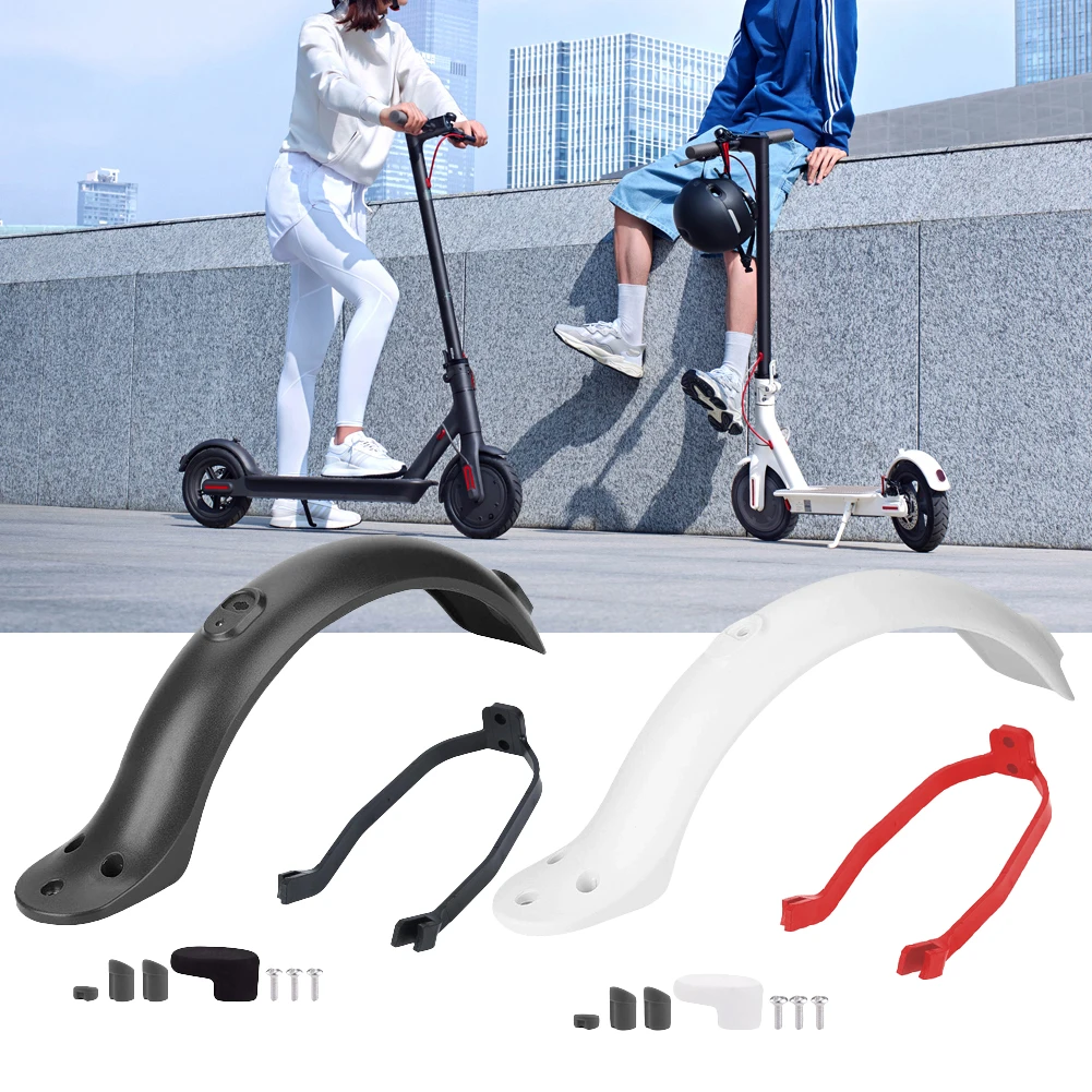 

Rear Mudguard Fender Guard + Bracket + Hook Fit For Xiaomi 1S/M365 Electric Scooter Accessories With Screw Hook Silicone Sleeve
