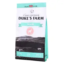 Корм для собак DUKE'S FARM для пожилых, ягненок, оленина сух. 2кг