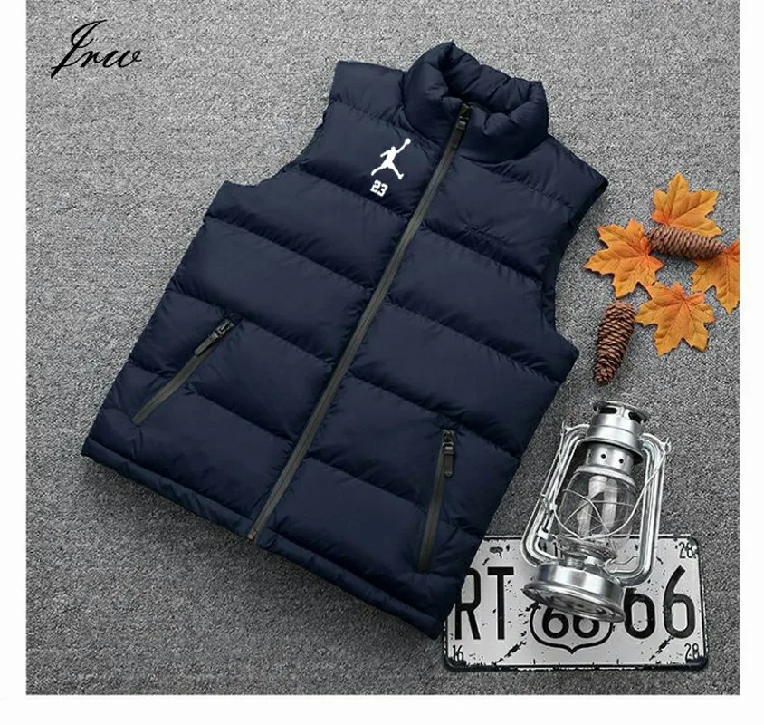 

Men's spring and autumn men's new fashion 2019 vest printing men's large size sleeveless jacket men's autumn and winter vest cas