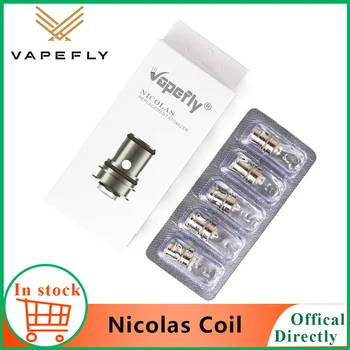 

15pcs/lot E cigarette Core Vapefly Nicolas Coil Replacement head for nicolas tank atomizer 0.6ohm 1.8ohm fit MTL flavor tank