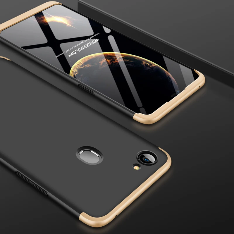360 градусов чехол для OPPO Рено F5 F7 Молодежные F1S A59 A57 A39 A77 A73 A79 A83 A1 A3 A3S чехол 3 в 1 Жесткий ПК Защитный матовый чехол