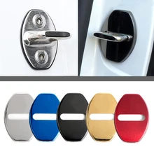 Decoração Fechadura da porta Tampa de Proteção caso emblema para Audi b5 b6 b7 b8 b9 A4 A6 A3 A8 Q3 Q5 Q7 Q8 A5accessories Car Styling