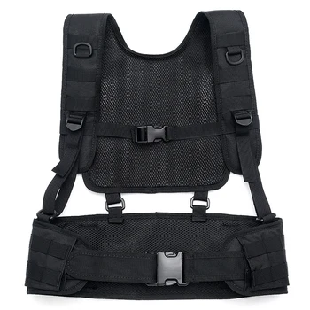 

Molle Chest Rig Vest Accessories Vests Harness Padded Belt Outdoor Equipment