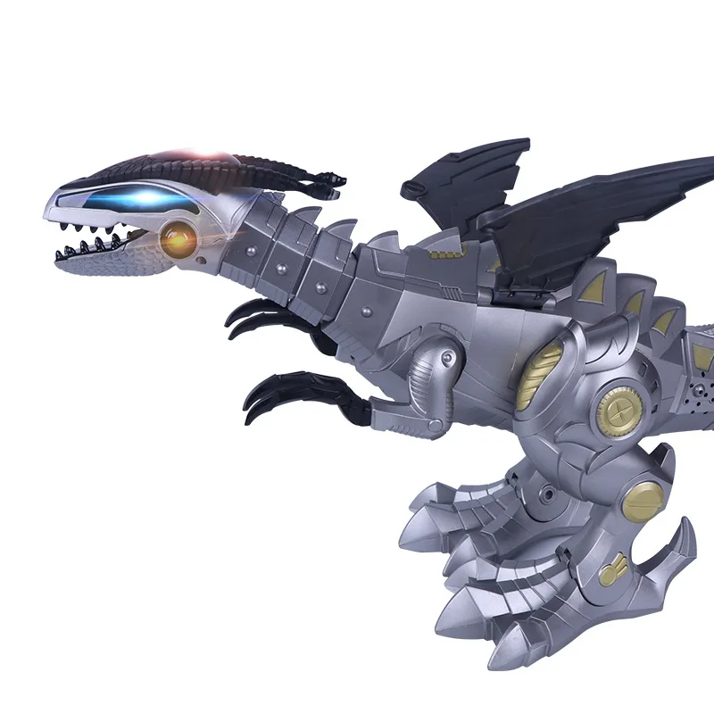 

Xinyuanyu 9917 Electric Spray Smart Machine Long War-Walking Light Music Toy Dinosaur Model Cross Border