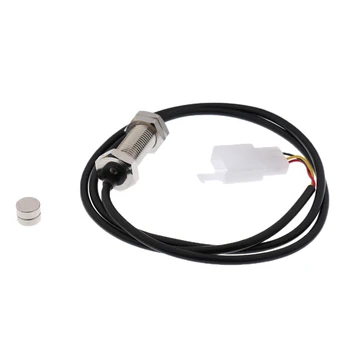 

Universal Motorcycle 12V 90mm LCD Digital Tachometer Speedometer Odometer