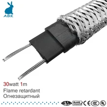 1 м щит 12 мм 220 В огнестойкий нагревательный ремень самоограничивающийся температурный водопровод защита кровельный Теплоизоляционный кабель