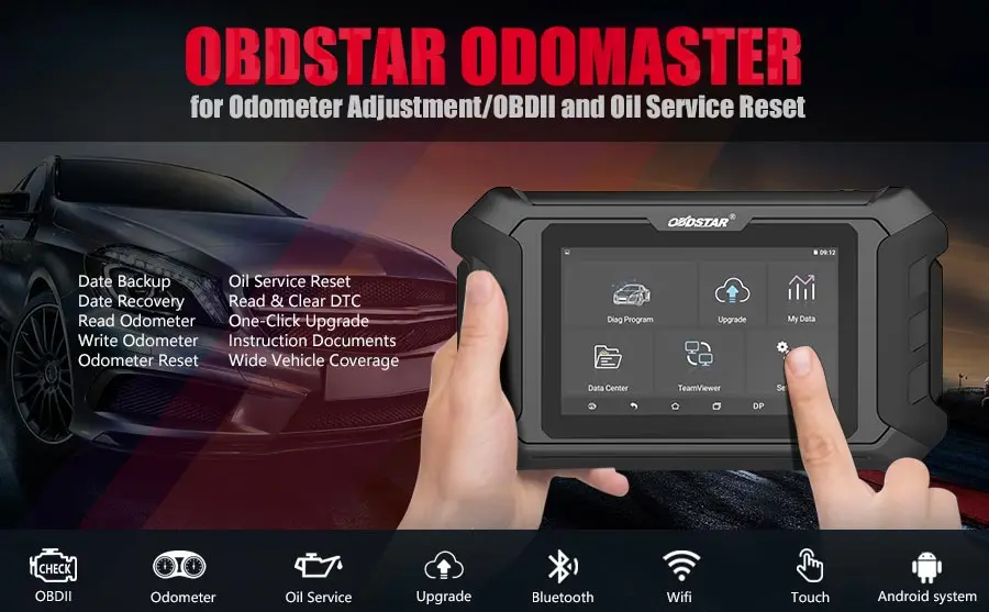 OBDSTAR ODO Master для регулировки одометра/сброса масла/обновление функций OBDII версии X300M