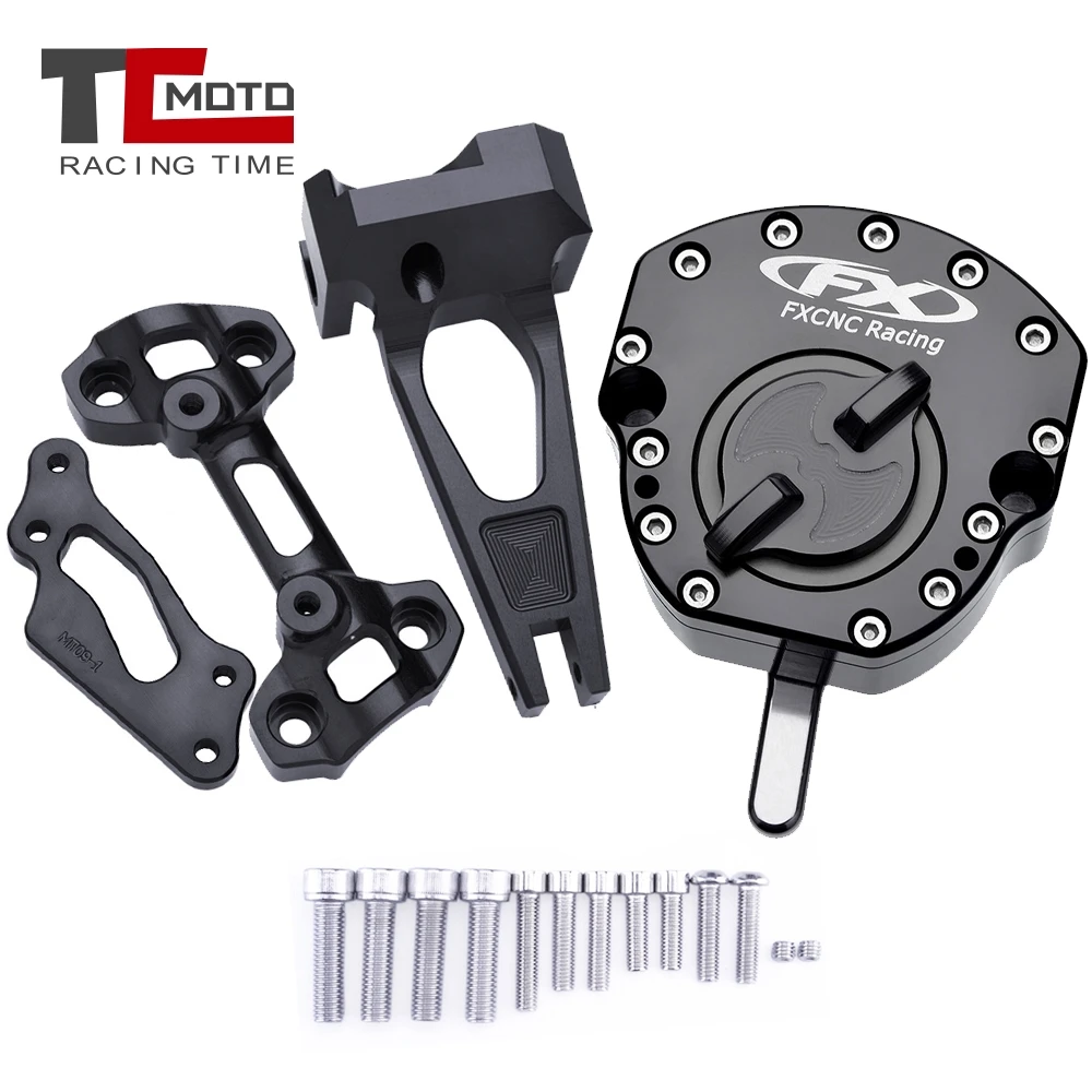 MT-09 FZ09 Steering Stabilize Damper Bracket Mount CNC Motorcycle For YAMAHA MT 09 FZ 09 MT09 FZ09 2014-2020 XSR 900 ABS 2016-20