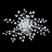 Свадебные украшения, головной убор ручной работы, гребень для волос, лента для волос, жемчужный свадебный головной убор