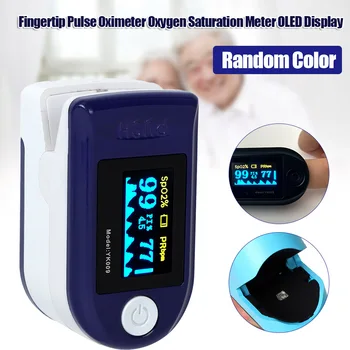 

Meter OLED Display Fingertip Pulse Oximeter Oxygen Saturation Measurement for Home DC112