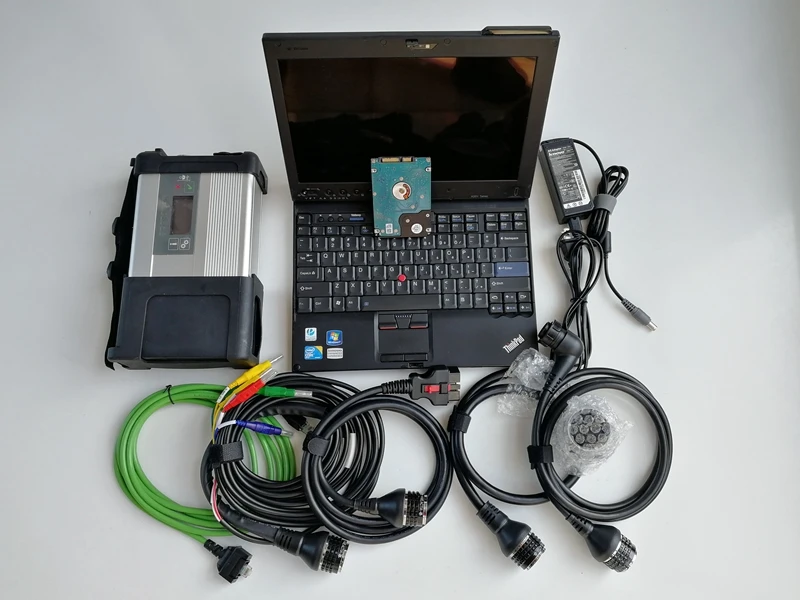 Б/у L-enovo ноутбук x201t планшет i7 4G сенсорный экран авто диагностический компьютер для mb star c5 с программным обеспечением V12. в SSD 360 гб