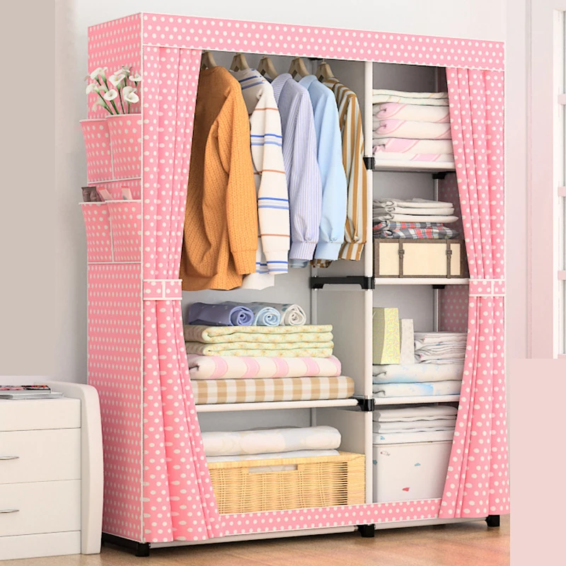 Multipurpose Non-woven Cloth Wardrobe Folding Portable Clothing Storage Cabinet Dustproof Cloth Closet Home Furniture Multipurpose Non-woven Cloth Wardrobe Folding Portable Clothing Storage Cabinet Dustproof Cloth Closet Home Furniture