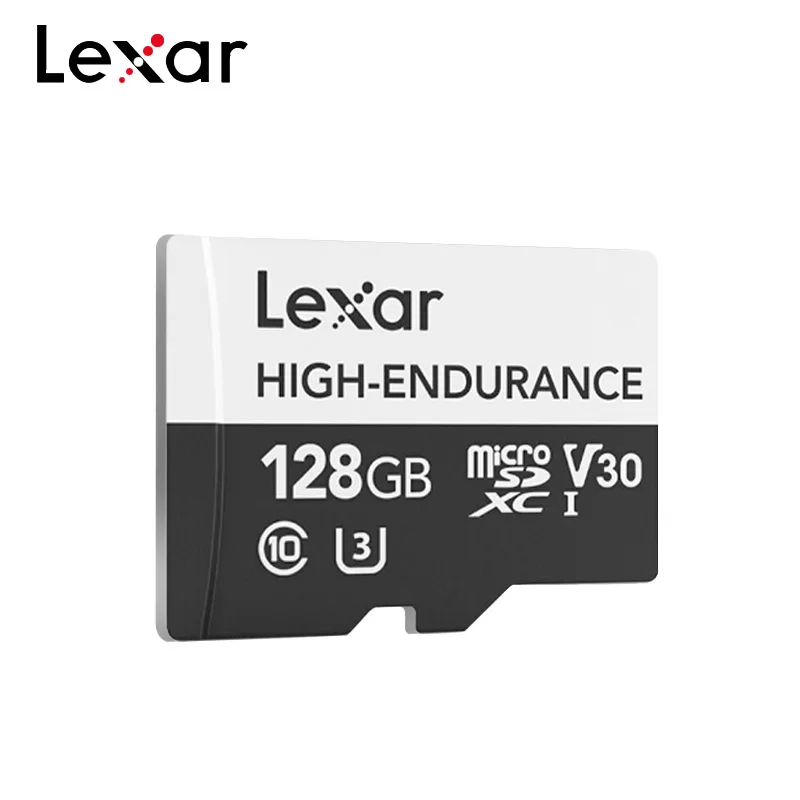 

Lexar 12,000hours HIGH-ENDURANCE Memory Card 128GB 32GB C10 V30 U3 TF Card Up to 100MB/s IPX7 waterproof Micro SD Card for car