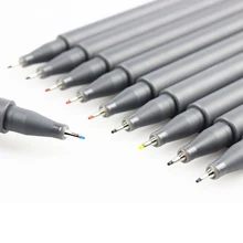 10 шт./компл. 0,38 мм разноцветной ключок линия ручка маркер для белой доски комплект Fineliners картина фломастер тонких маркеров эскизный чертёж ручка для творчества