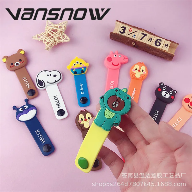 

18 Cartoon Cable Protector Data Line Cord Protector Protective Case Cable Winder Cover For iPhone USB Charging Cable