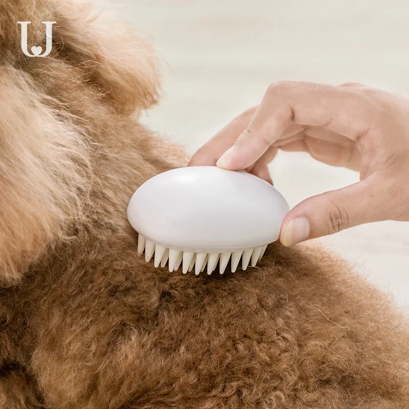 Новинка, Xiaomi Jordan&Judy, силиконовые расчески для домашних животных, щетка для удаления волос, гладкая поверхность, легкая чистка, массажные расчески для домашних животных