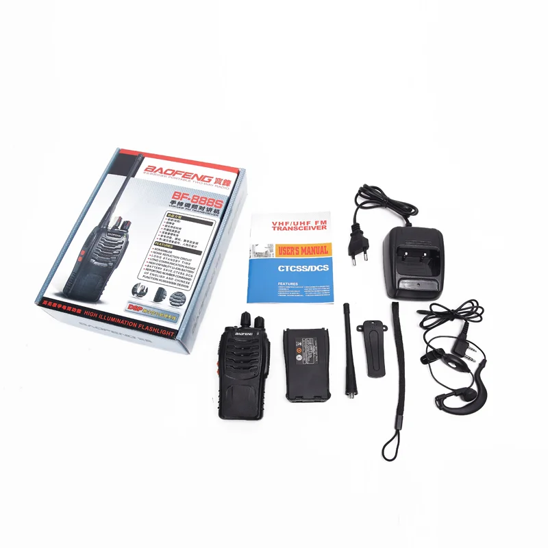 Портативная рация Baofeng BF 888S Talkie UHF BF888S 2 шт. гарнитура|Рации| |